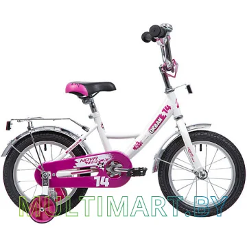 Детский велосипед Novatrack Urban 143URBAN.WT9 (белый/фиолетовый, 2019)